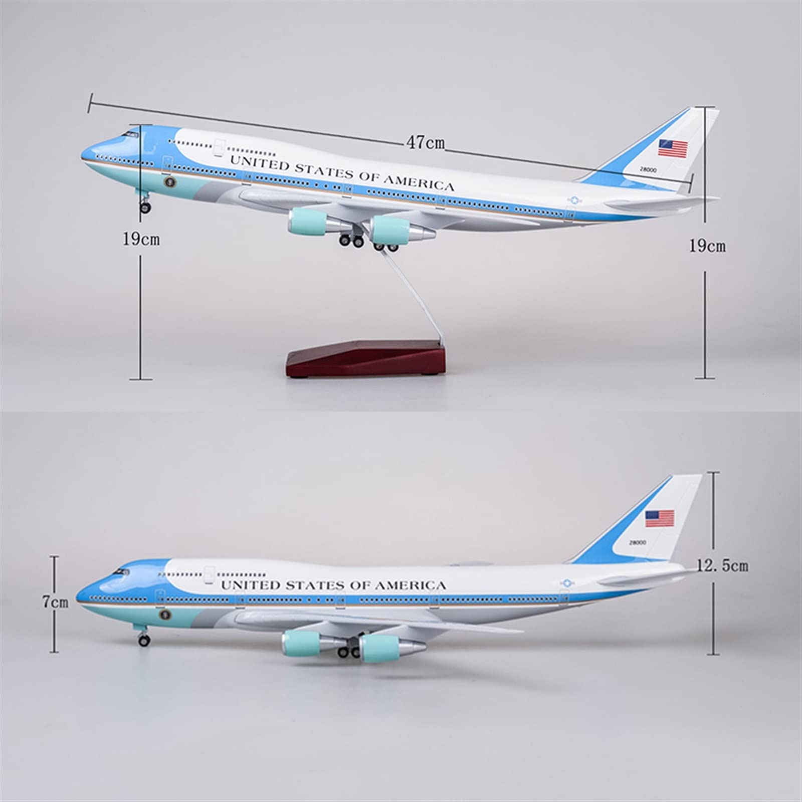 Amazon | 飛行機模型 オリジナルスケーリング 47 センチメートル 1/150